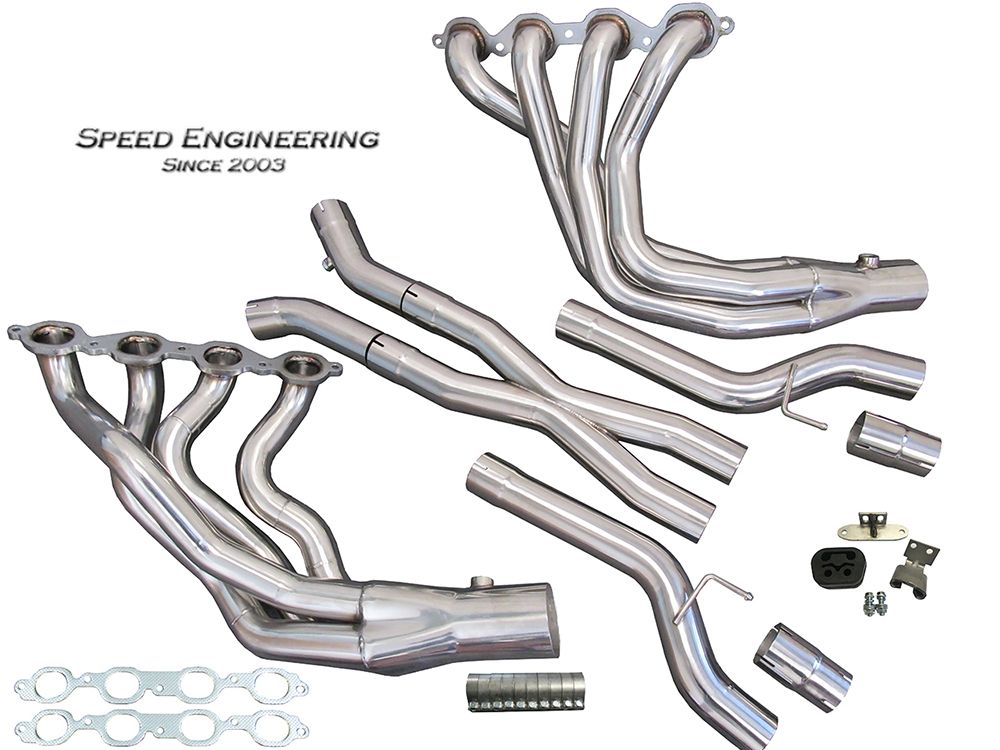 2014-2019 C7 Corvette Speed Engineering 1 7/8" Longtube Headers & Offroad Xpipe
