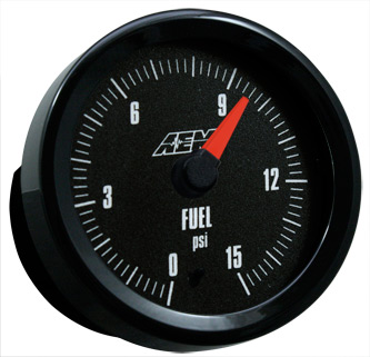AEM Fuel Pressure Gauge 0-15PSI w/Analog Face