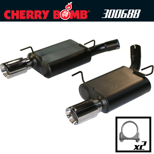 2010 Ford Mustang GT V8 Cherry Bomb Dual Pro Axleback Exhaust System