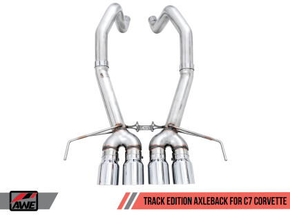 2014-2019 C7 ZO6/ZR1 Corvette AWE Tuning w/o AFM) Track Edition Axle-Back Exhaust System w/Chrome Tips