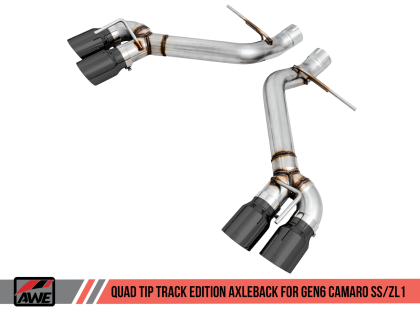 2016+ Camaro SS 6.2L V8 AWE Tuning Track Edition Axleback Exhaust System w/Diamond Black Quad Tips