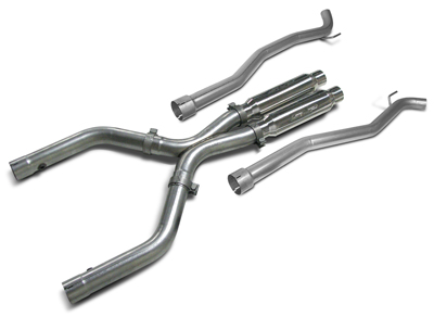 2010+ Camaro SS V8 SLP PowerFlo-X Crossover Pipe Assembly use w/SLP Headers #30211 w/#31212, #31212S (3" to 2.5" tailpipes)