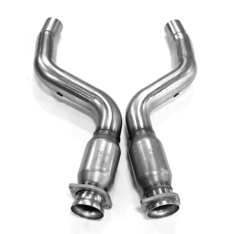 2011-2015 Dodge Challenger/Charger SRT8 3" x 2 3/4" Catted Stainless Steel Catted Connection Pipes