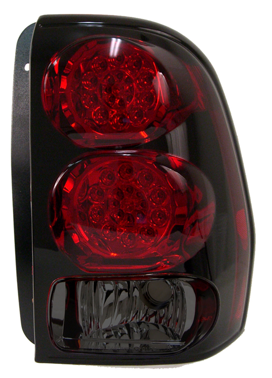 2006-09 Trailblazer SS Anzo Rear LED Tail Lights - Red Housing/Smoke Lens