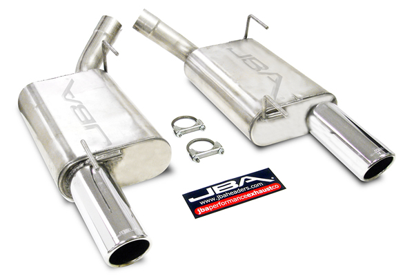 2005-09 Ford Mustang 4.6L V8 JBA Performance 2 1/2" Axle Back Exhaust System w/4" Dual Wall Tips