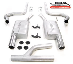 2005-10 Ford Mustang V6 JBA Performance Dual Exit 2 1/2" Exhaust System w/Ypipe