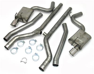 2010+ Camaro SS V8 JBA Complete Cat-Back Exhaust System w/Chambered Mufflers & 4" Dual Wall Tips