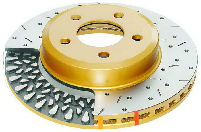 2005-06 Pontiac GTO DBA 4000 Series Drilled/Slotted Rotors Front