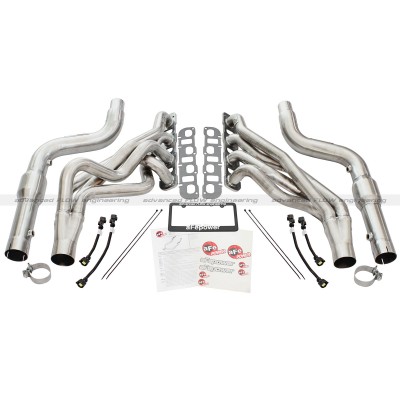 2011-2014 Dodge Challenger SRT8 6.4L aFe Power 1 7/8" Stainless Steel Long Tube Headers w/Highflow Catted Connection Pipes