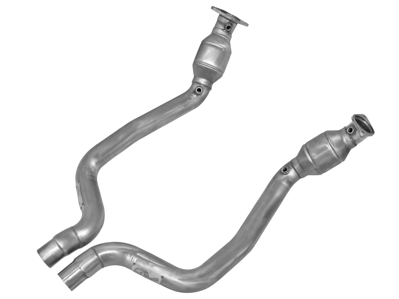 2011-2014 Dodge Challenger SRT8 6.4L V8 aFe Power Twisted Steel Street Series Connection Pipes 3" Stainless Exhaust System