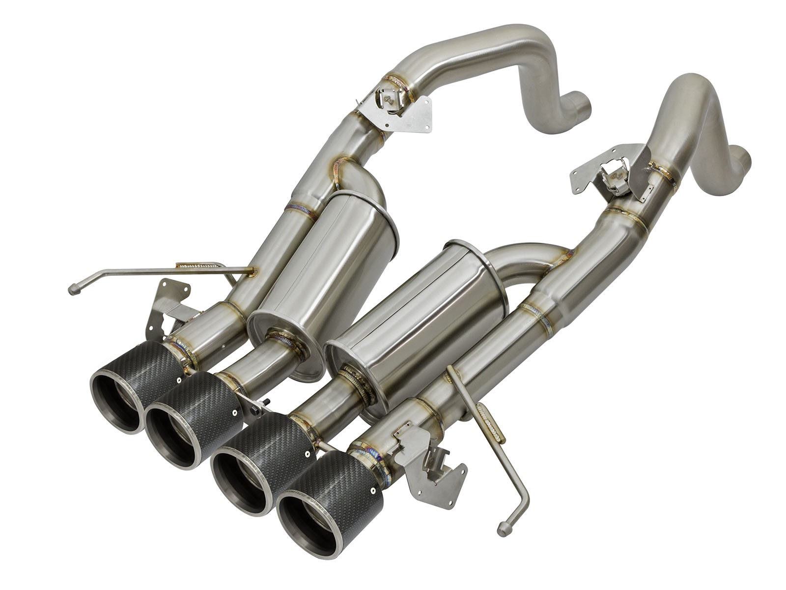 2015+ C7 ZO6 Corvette aFe Power MACH Force-Xp 3" to 2-1/2" 304 Stainless Steel Axle-Back Exhaust System w/NPP & AFM Valves