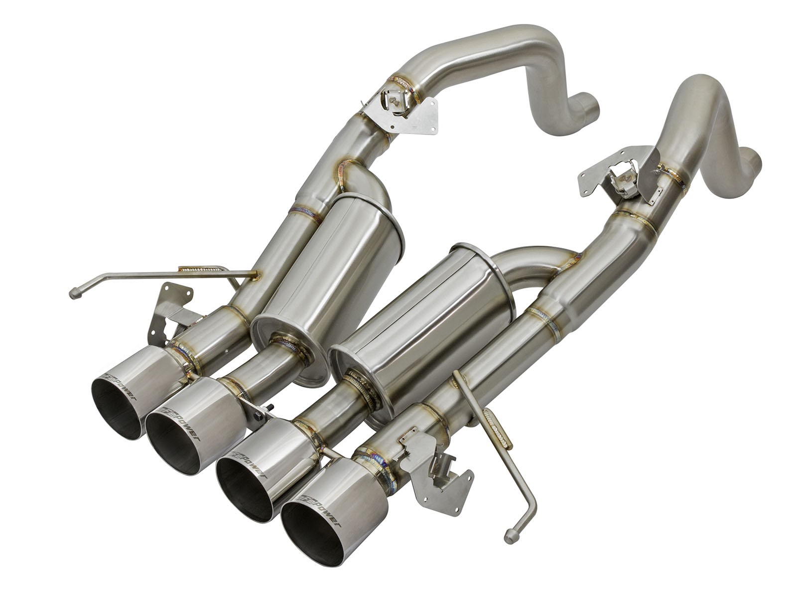 2014+ C7 Corvette aFe Power MACH Force-Xp 3" to 2-1/2" 304 SS Axle-Back Exhaust System w/NPP & AFM Valves