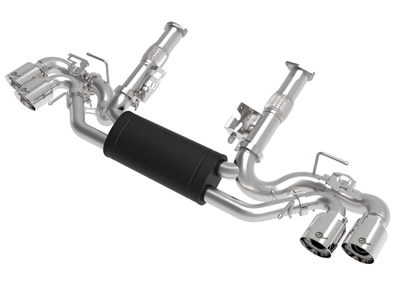 2020+ C8 Corvette aFe Power MACH Force-Xp 3" to 2-1/2" 304 Stainless Steel Cat-Back Exhaust System w/Polished Tips