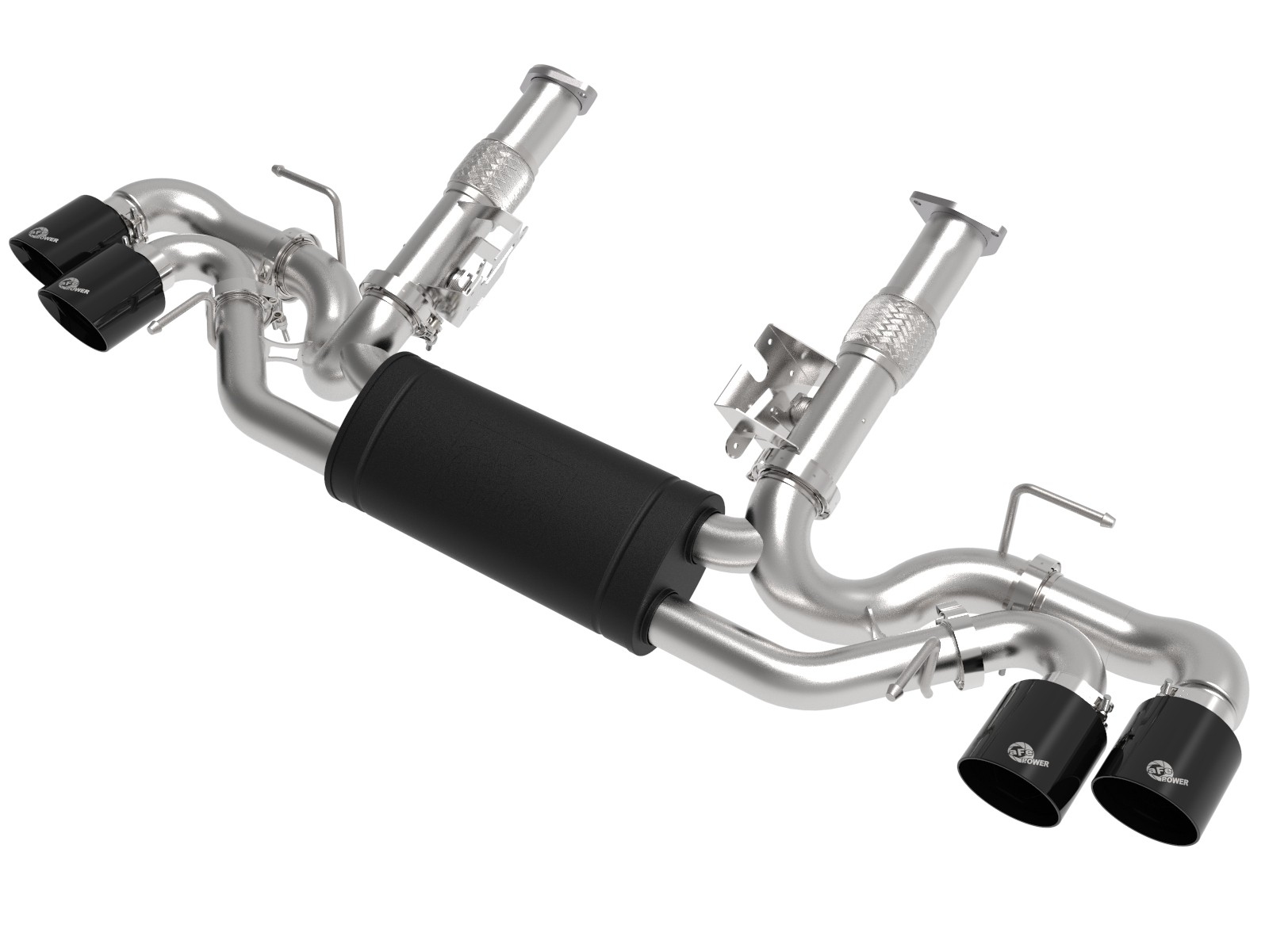 2020+ C8 Corvette aFe Power MACH Force-Xp 3" to 2-1/2" 304 Stainless Steel Cat-Back Exhaust System w/Black Tips (w/o NPP)