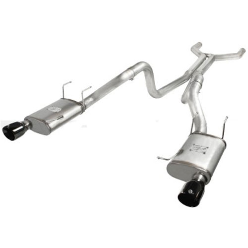 2011+ Ford Mustang GT 5.0L aFe Power Mach Force XP Catback Exhaust System - Black Tips