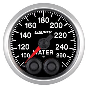 Autometer Elite Series 2 1/16" Water Temperature Peak & Warn w/Electronic Control (100-260F)