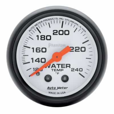 Auto Meter Phantom Mechanical Water Temperature 120-240F