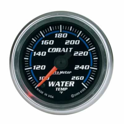 Auto Meter Cobalt Electric Water Temp. 100-260F