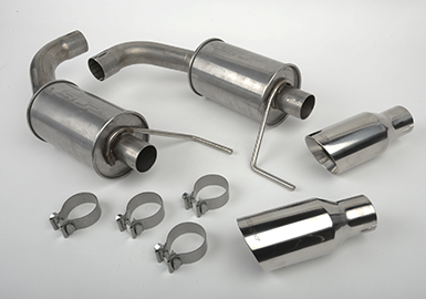 2015+ Ford Mustang V6/I4 SLP Performance 304 Stainless Steel Loudmouth II Axle Back Exhaust Kit