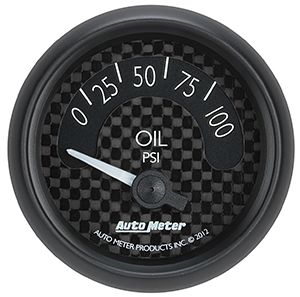 Auto Meter GT Series 2 1/16" Short Sweep Oil Pressure Gauge - 0-100 PSI