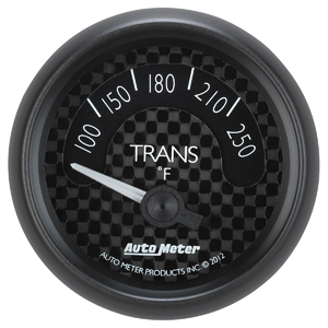 Auto Meter GT Series 2 1/16" Short Sweep Temperature Transmission Temp Gauge - 100-250 Degrees F