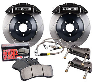 98-02 Fbody Stoptech Front Big Brake Kit w/ST-40 Black Calipers & 332x32mm Slotted Rotors
