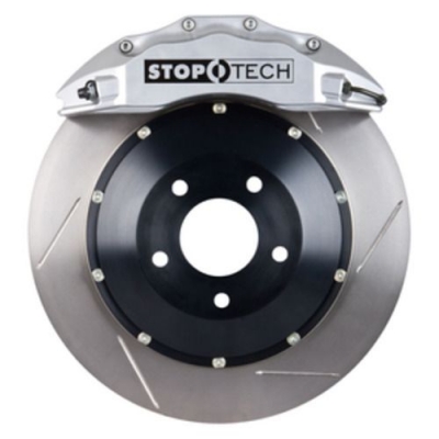 2005-2010 Ford Mustang GT S197 Stoptech Front Big Brake Kit w/Silver ST-60 Calipers & 2pc Slotted 380x32mm Rotors