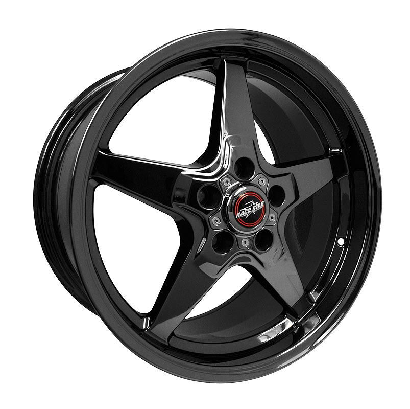 2014+ C7 Corvette Race Star Industries 92 Drag Star Dark Star Black Chrome Wheel (18" x 10.5") w/8.75" Backspacing