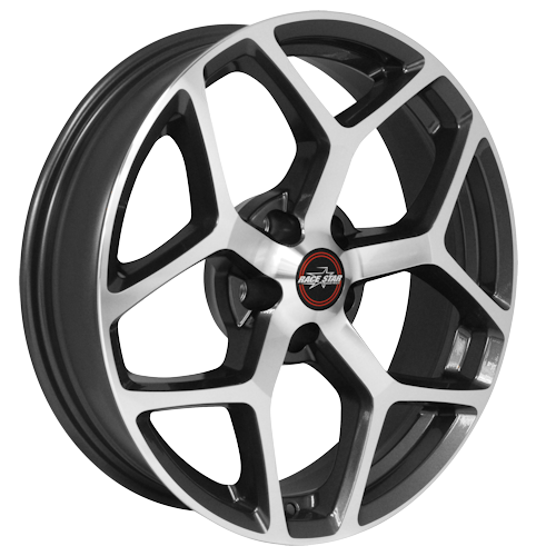 2014+ C7 Corvette Race Star Industries 95 Recluse Metallic Gray w/Machined Finish Wheel (18" x 10.5") w/8.75" Backspacing