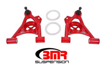 1994-2004 Ford Mustang BMR Suspension Lower Non Adjustable A-Arms - (Spring Pocket, Poly, Tall ball joint)