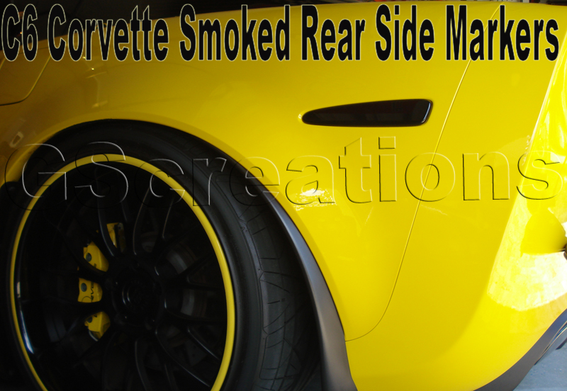 2005+ C6 Corvette GSCreations Rear Smoked Side Markers