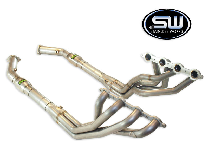 2004 GTO Stainless Works 1-3/4" Long Tube Headers w/Cats