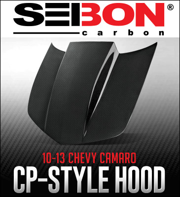 2010-2013 Camaro Seibon CP-Style Carbon Fiber Hood