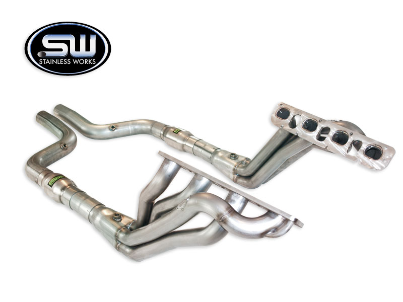 2008+ Dodge Challenger/Charger/Magnum/300C 5.7L RT/6.1L SRT8 Stainless Works Headers with 1.875" Primaries & Lead Pipes/Cats
