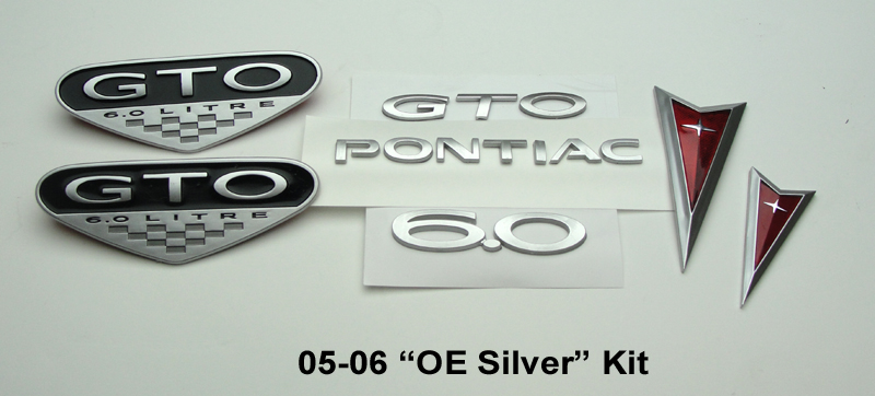 2005-2006 Pontiac GTO Max Performance Exterior Emblem Kit