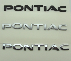2005-2006 Pontiac GTO Max Performance Reproduction "Pontiac" Letters Trunk Emblem