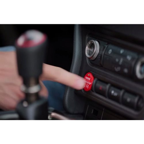2015+ Ford Mustang Ford Racing Red Starter Button Installation Kit