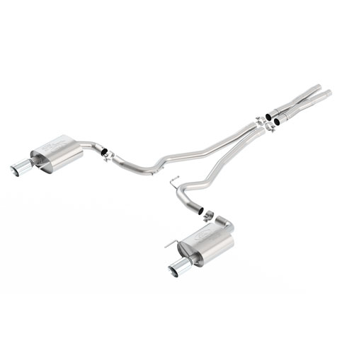 2015+ Ford Mustang GT 5.0L V8 Ford Racing Sport 2.5" Catback Exhaust System w/Chrome Tips
