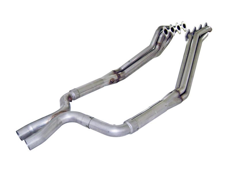 2005-2010 Ford Mustang GT V8 Stainless Works 1 3/4" Long Tube Headers Includes Xpipe and Cats