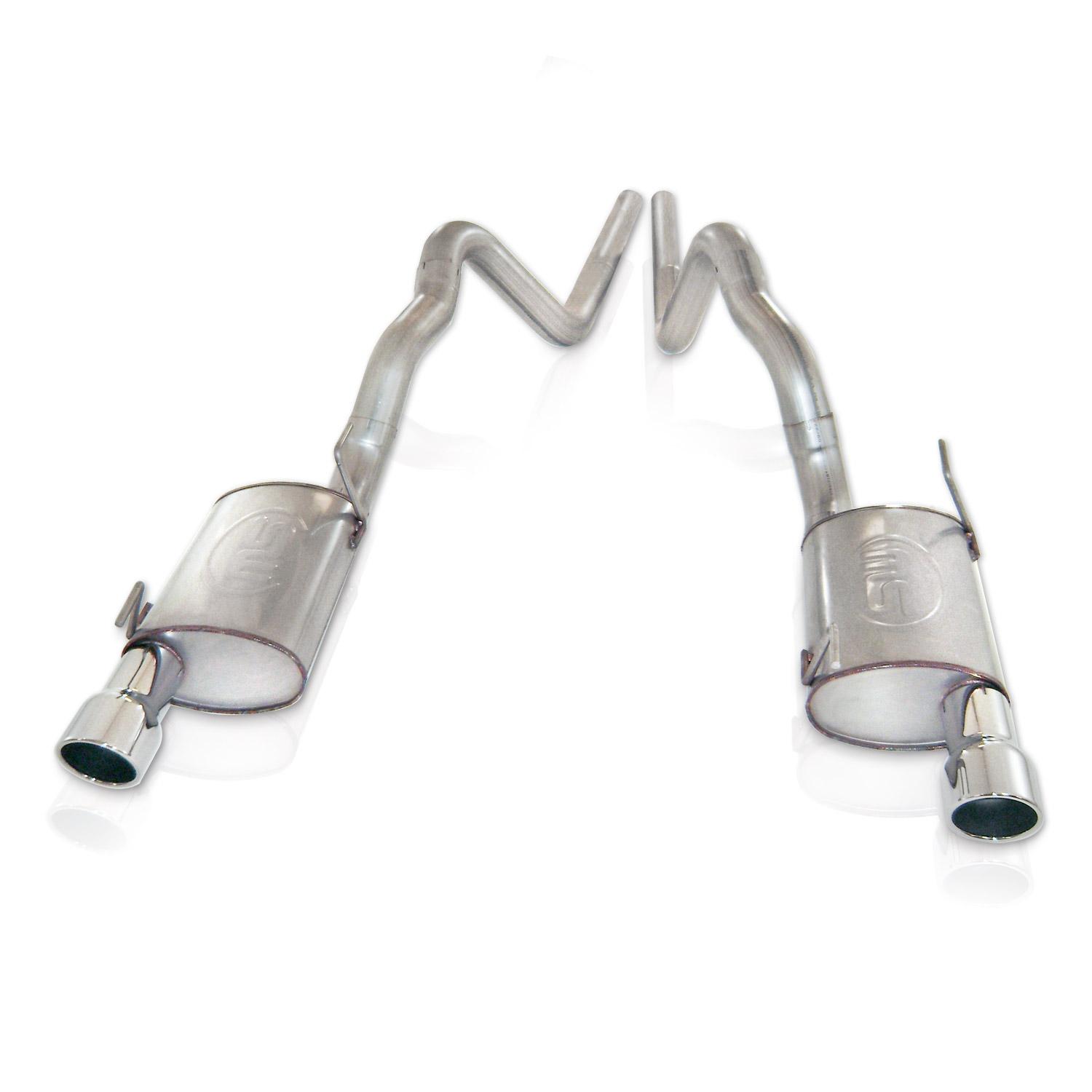 2007-2010 Ford Mustang GT500 Stainless Works Chambered Catback Exhaust System w/Xpipe