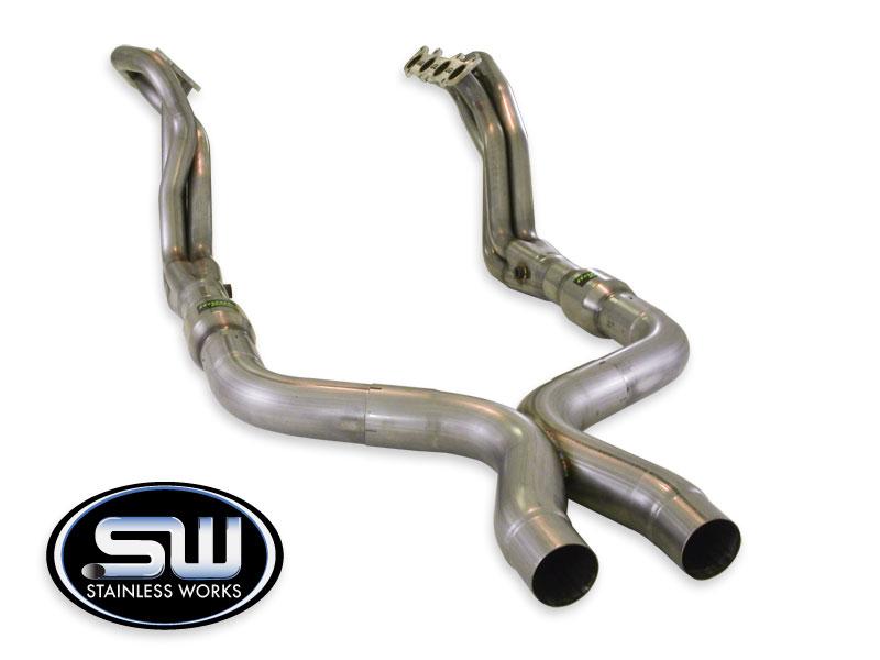 2011+ Ford Mustang GT 5.0L V8 Stainless Works Headers with 1 7/8" Primaries and 3" Catted Xpipe