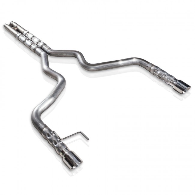 2015+ Ford Mustang GT 5.0L V8 Stainless Works 3" Dual Retro Chambered Catback Exhaust System w/H-Pipe - Factory Connection