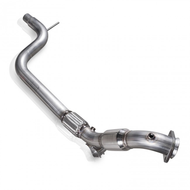 2015+ Ford Mustang 2.3L L4 Stainless Works 3" Catted Downpipe - Factory Connection