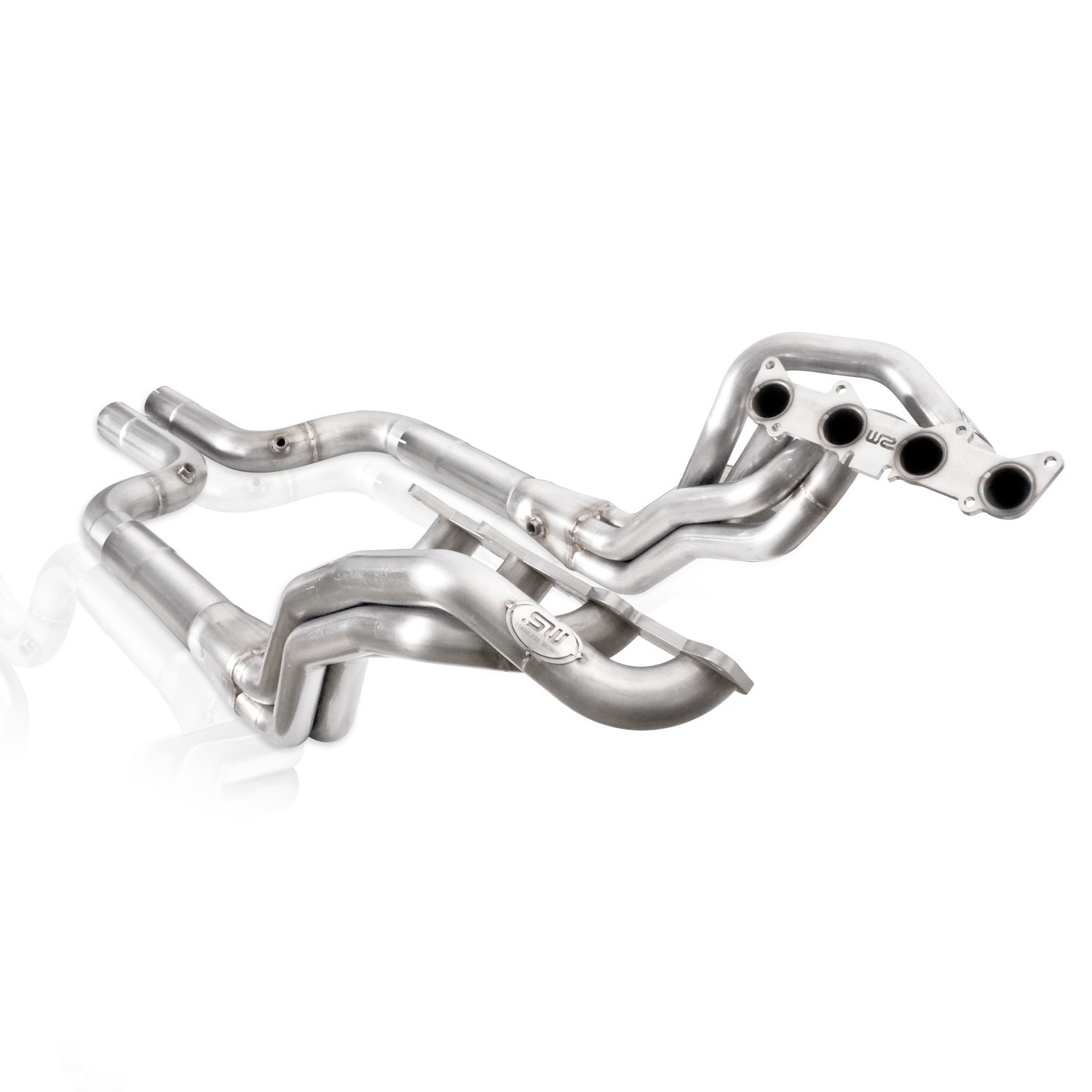 2015+ Ford Mustang GT 5.0L V8 Stainless Works 1 7/8" Long Tube Headers w/Offroad Pipes - Aftermarket Connection