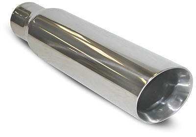 SLP Exhaust Tip, Universal, Polished 3.5" Double-Wall 2.5" inlet
