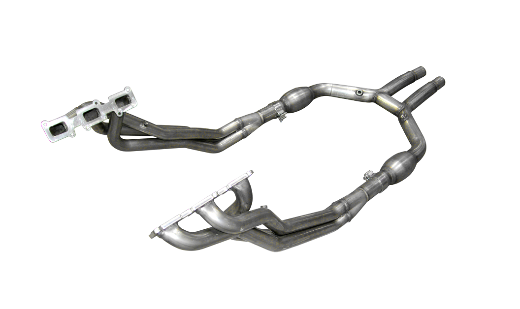 2011+ Ford Mustang V6 American Racing Headers 1 3/4" x 2 1/2" Long Tube Headers w/2 1/2" Offroad HPipe