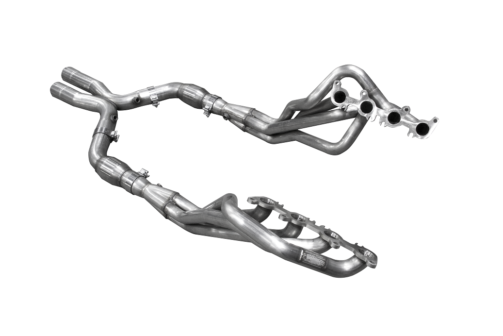 2015+ Ford Mustang GT 5.0L American Racing Headers 1 3/4" x 3" Long Tube Headers w/3" Catted Xpipe-Bottleneck Eliminator System