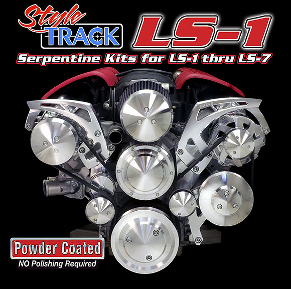 97-07 LS1/LS2/LS6/LS7 Corvette March Performance "Standard" Serpentine Kit w/Power Steering Kit