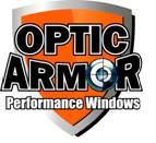 2008+ Dodge Challenger Optic Armor Drop In Black Out Front Windshield - 1/8" Thick