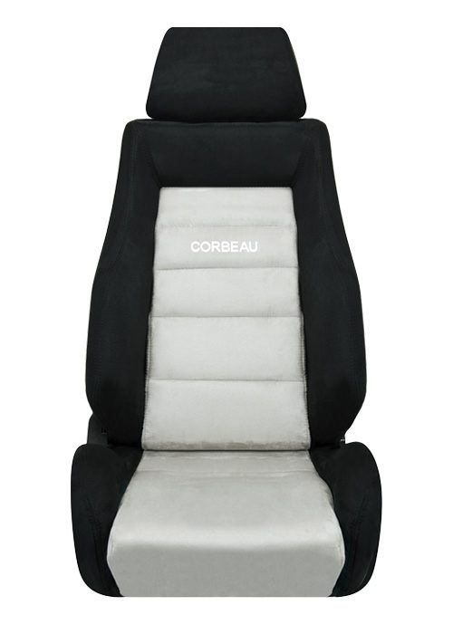 Corbeau GTS II Seats - Black/Grey Microsuede